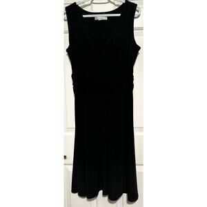 AA Studio AA Women's Black‎ Sleeveless V-Neck Elastic Waist Dress Size XL ?